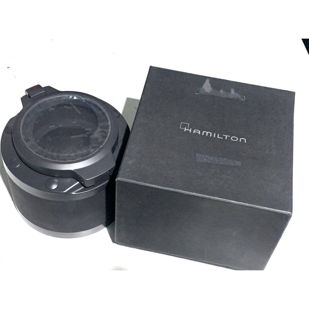 Hamilton Frogman Mens Watch Presentation Black Cardboard Box Display Empty